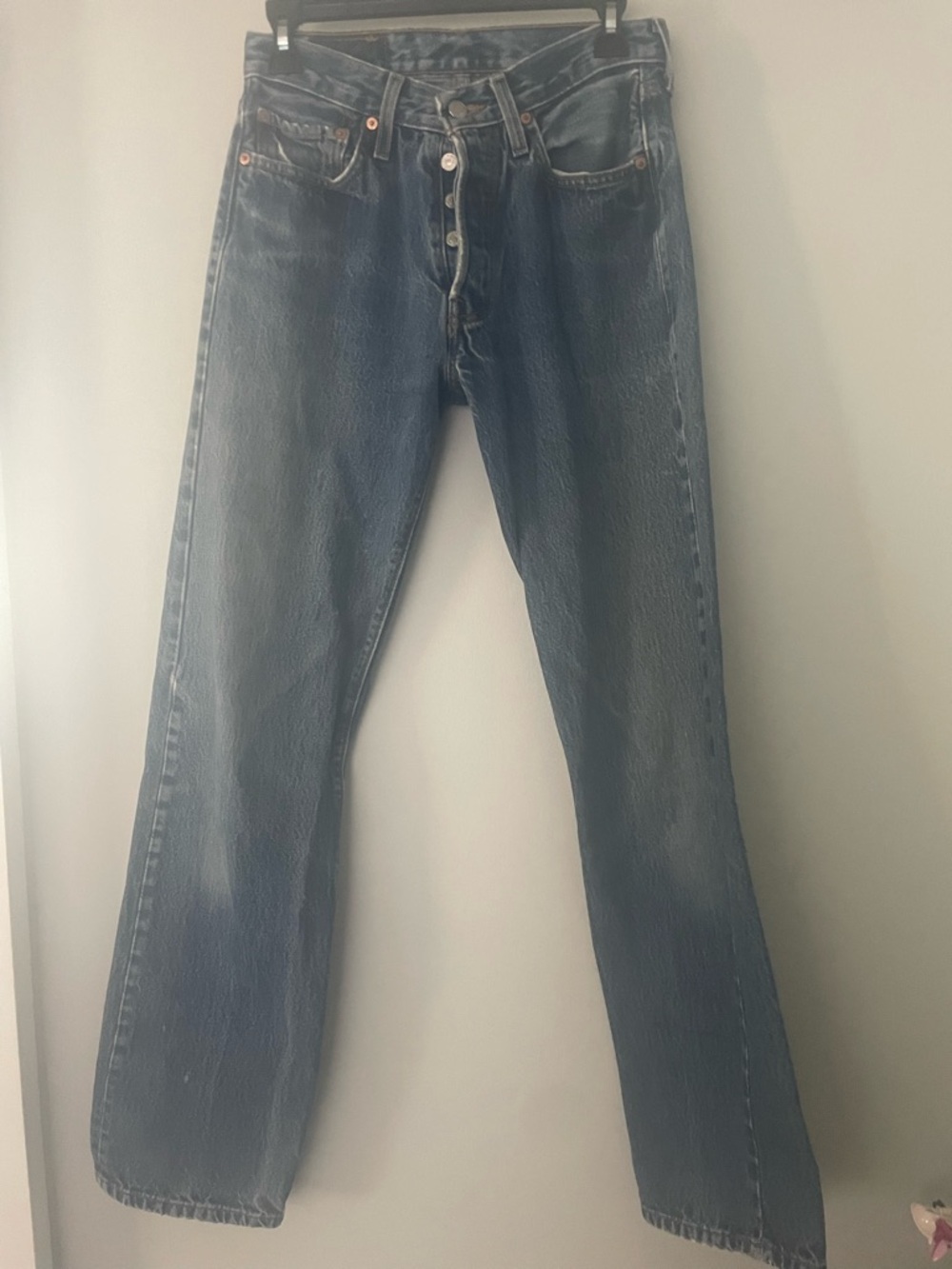 Levi's Faded Blue Straight Jeans